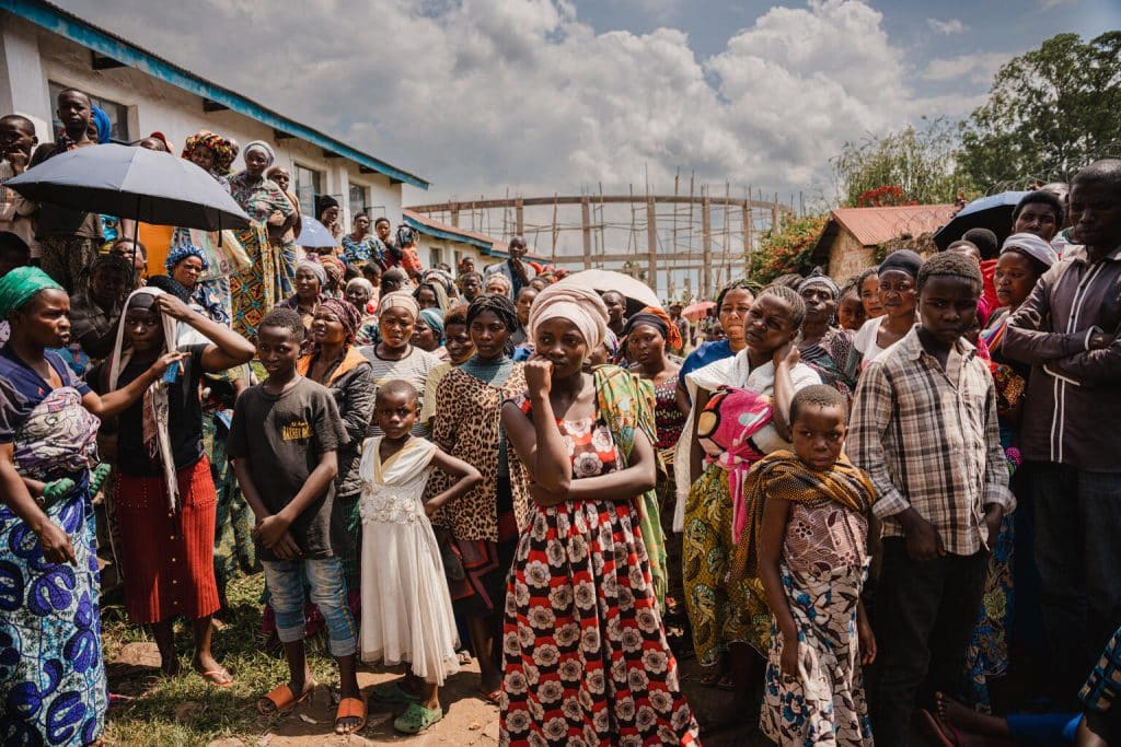 Distribution d'articles domestiques essentiels à Minova, province du Sud-Kivu, République démocratique du Congo, 16 mars 2024. ©UNICEF/UNI540625/Benekire