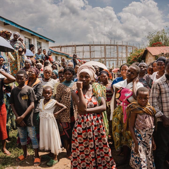 Distribution d'articles domestiques essentiels à Minova, province du Sud-Kivu, République démocratique du Congo, 16 mars 2024. ©UNICEF/UNI540625/Benekire
