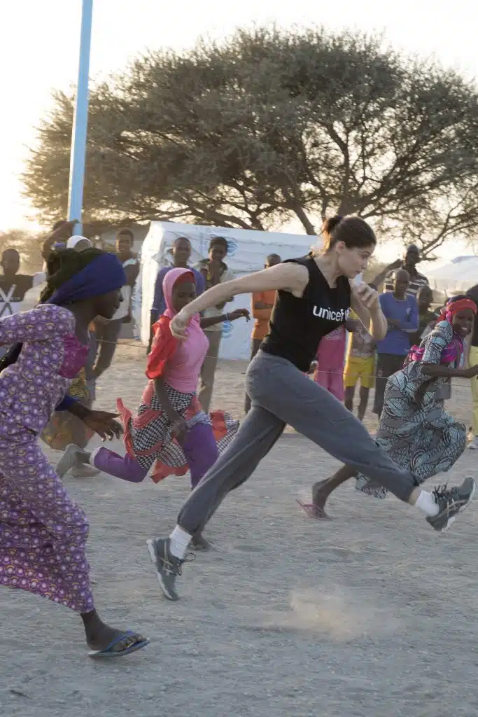 Laetitia Casta, ambassadrice de l'UNICEF, se rend au Tchad. ©UNICEF France / Christopher Morris VII