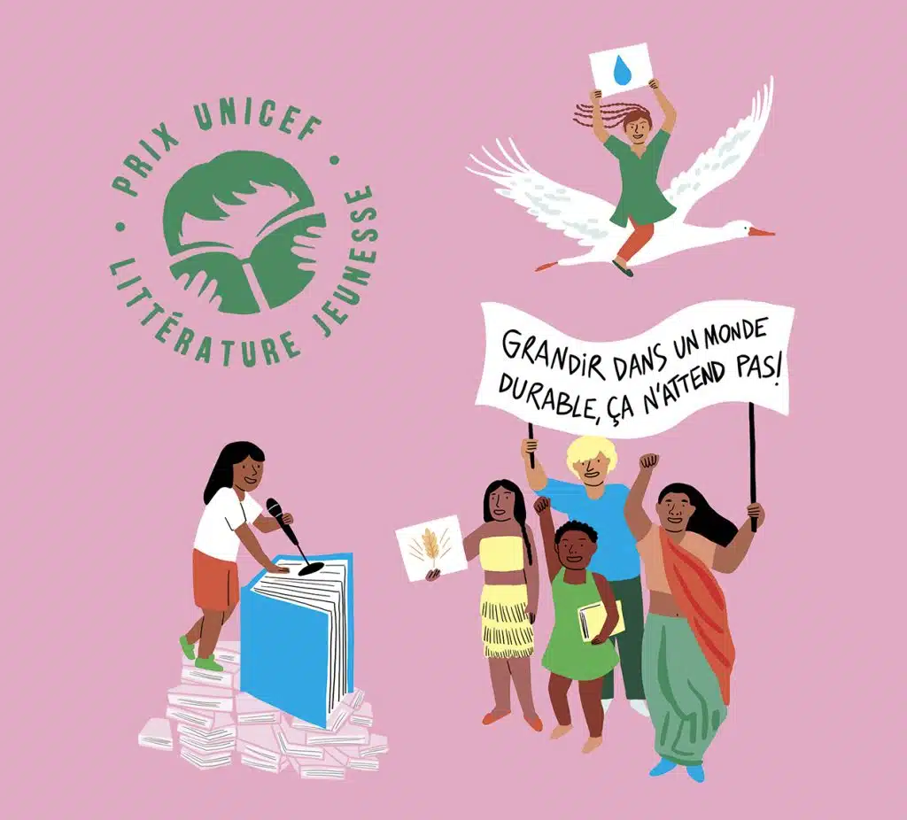 Bannière du Prix UNICEF de littérature jeunesse 2025 ©David Iglesias